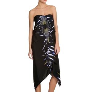 BCBGMaxAzria Strapless Silk Runway Dress